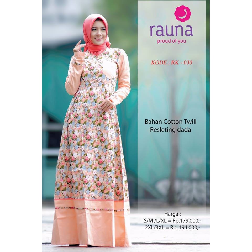 GAMIS MOTIF RAUNA , RAUNA KATUN 30 SALEM