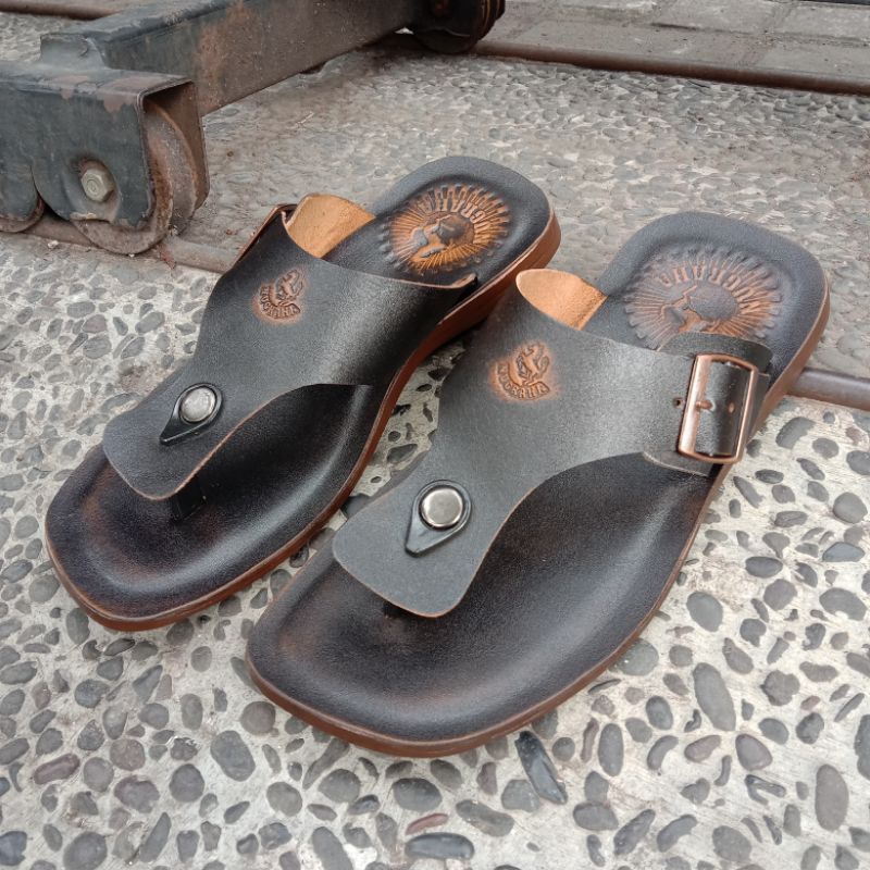 Sandal Pria Kulit Asli Sandal Pria Elegan Original Kulit Asli