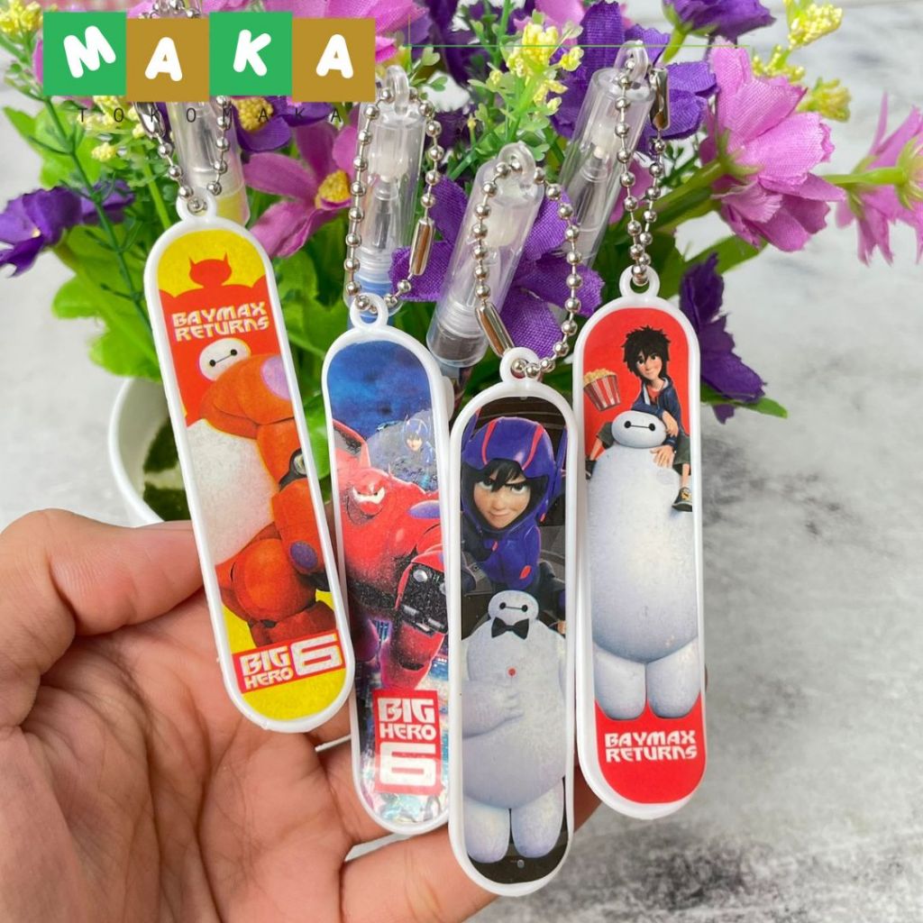 

pulpen gantungan skate board baymax PG 1043 pen gantungan baymax pena bighero bolpen perlengkapan alat tulis kantor sekolah