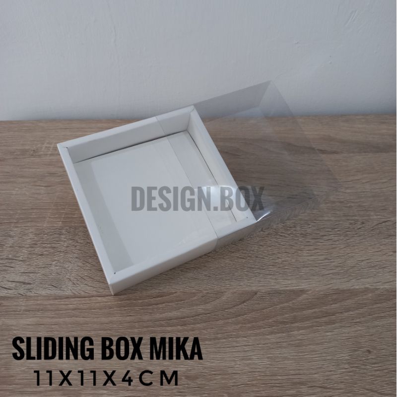 

CUSTOM DESIGN SLIDING BOX MIKA 11X11X4CM