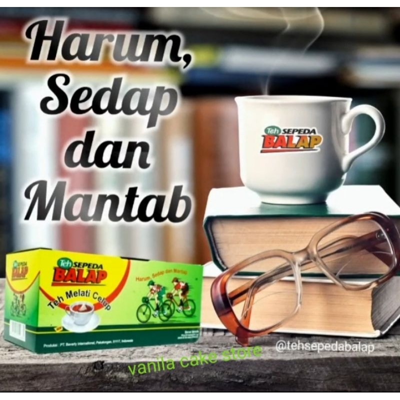 

Teh Sepeda Balap Jasmine Tea Celup 1 Box Isi 25