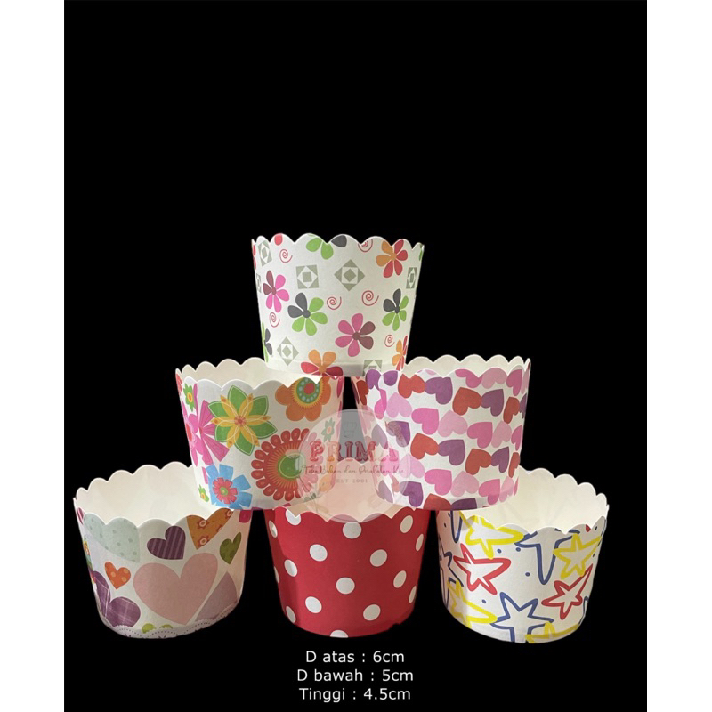 Curling cup / Cup cupcake / Cup Muffin / Paper cup S 10pcs