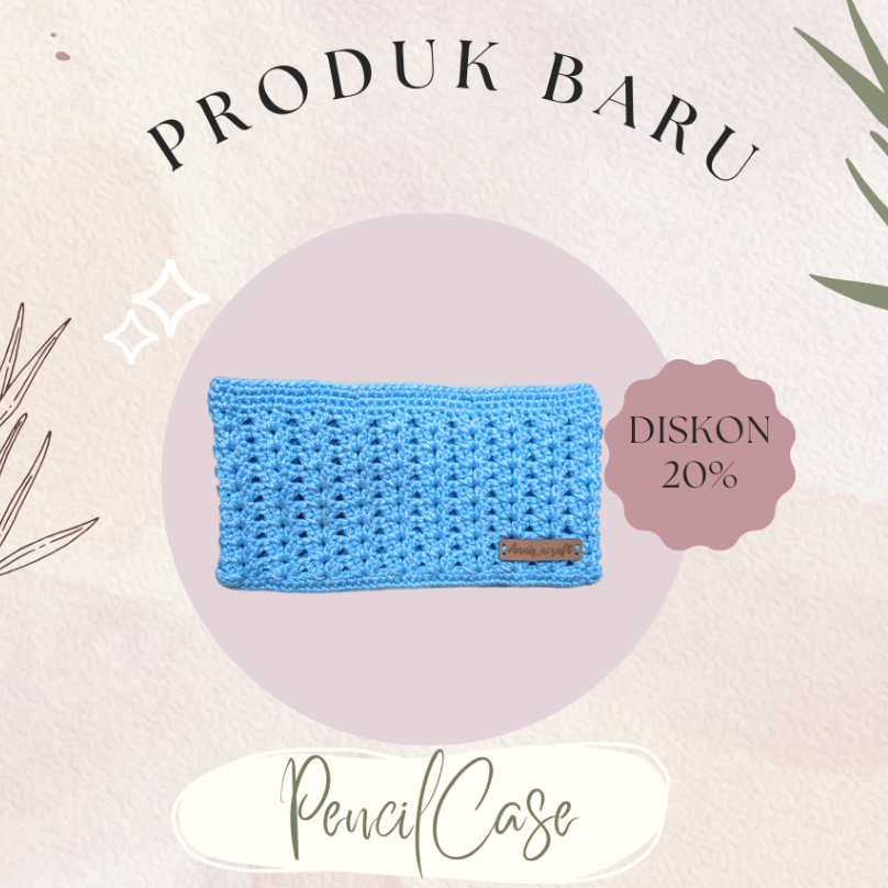 

Tempat pensil rajut pencil case