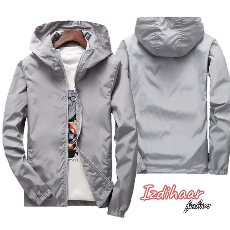 jaket parasut tipis buat pria / jaket pria / jaket olahraga lari