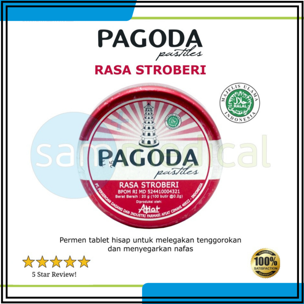 

Pagoda Pastiles Strawberry isi 20gr