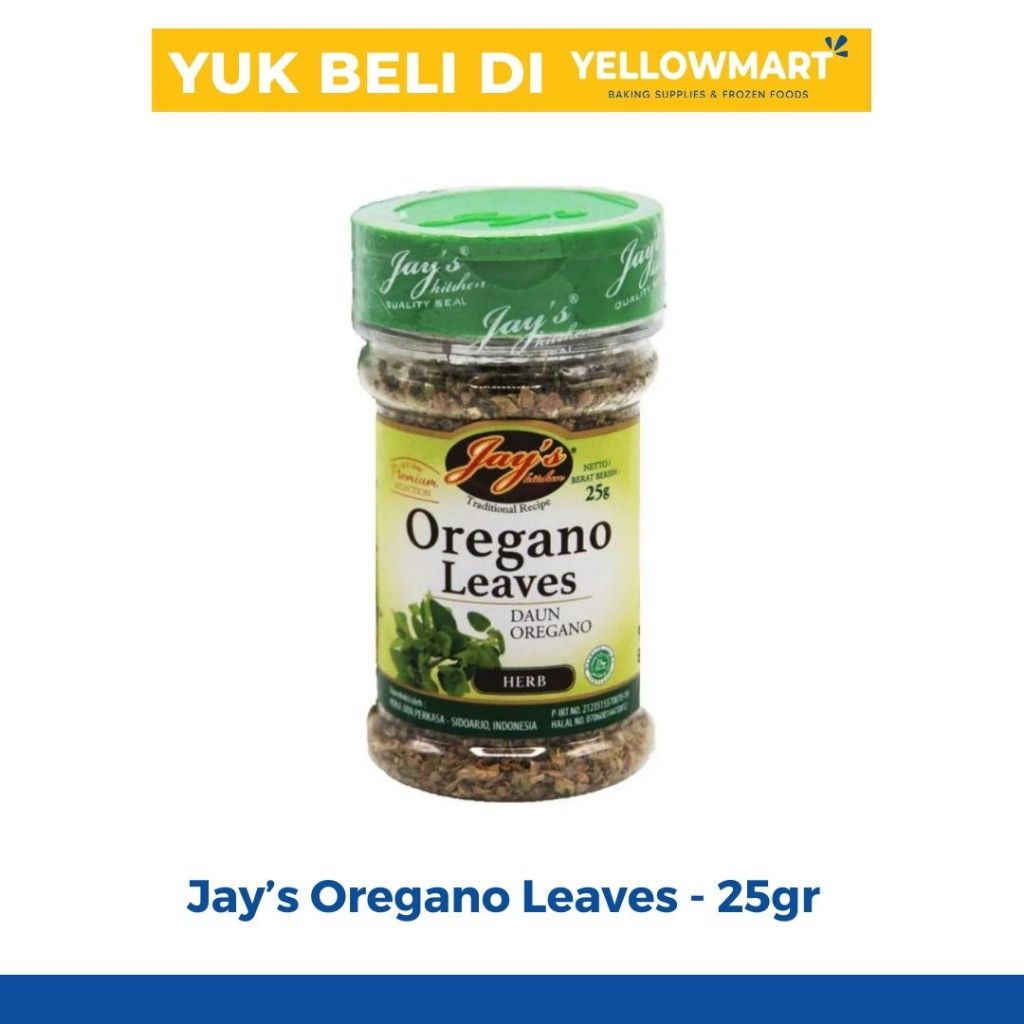 

Jay's Oregano Leaves 25gr - Daun Oregano Kering