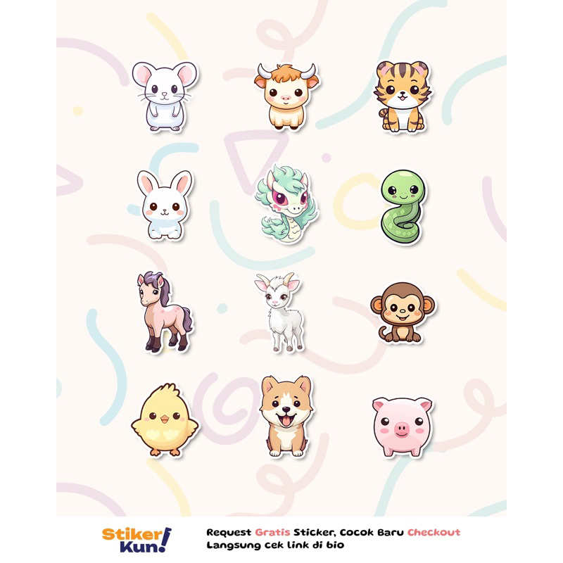 

STIKERKUN.ID CUTTING STICKER STIKER ANTI AIR EDISI SHIO LUCU IMUT KAWAI ( 12 PCS ) / STIKER CUSTOM JURNALING JOURNALING DEKORASI DIARI MURAH / CETAK STIKER SOUVENIR LUCU VIRAL STIKER AESTHETIC STIKER DINDING STIKER LUCU STIKER HELM