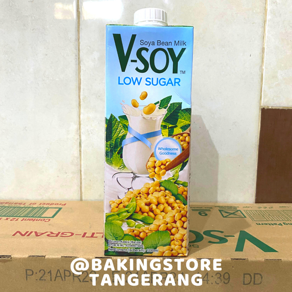 

Vsoy Low Sugar & For Barista 1 Liter | Susu Kedelai Soya Bean Milk