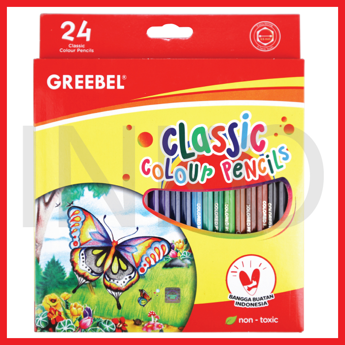 

GREEBEL CLASSIC COLOR PENCIL 7024 24COLOUR