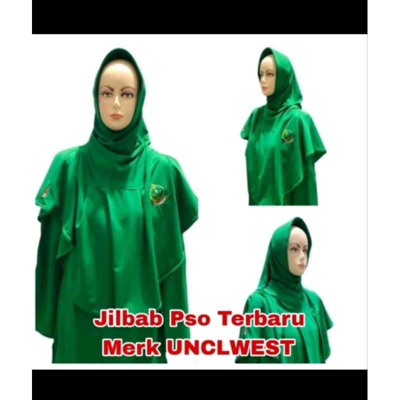 jilbab pso persit logo uw terbaru warna hijau dan warna lemon uw