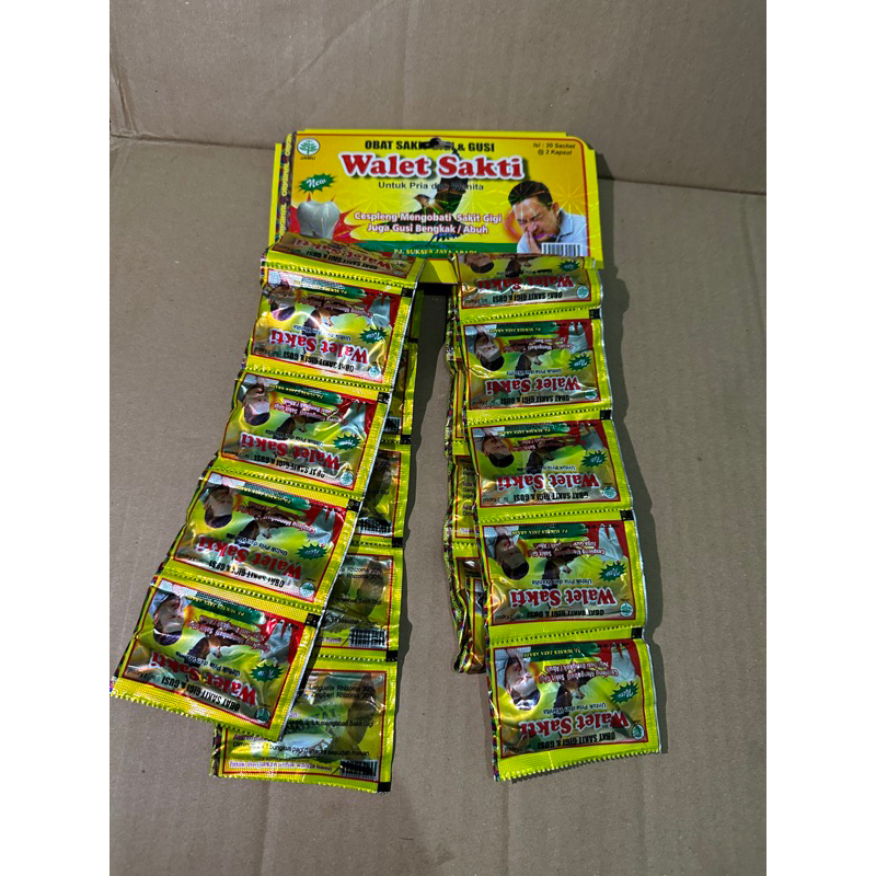 

WALET SAKTI ORIGINAL KAPSUL (OBAT SAKIT GIGI)