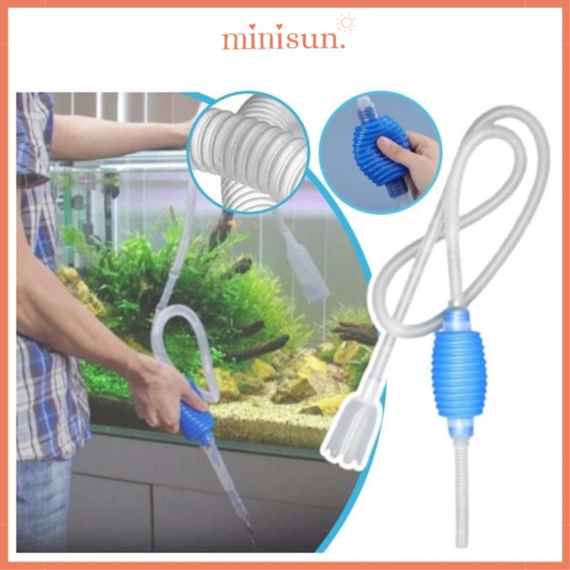 Alat Penguras Air Aquarium Cleaner Pump Siphon Manual Alat Penyedot Air Manual