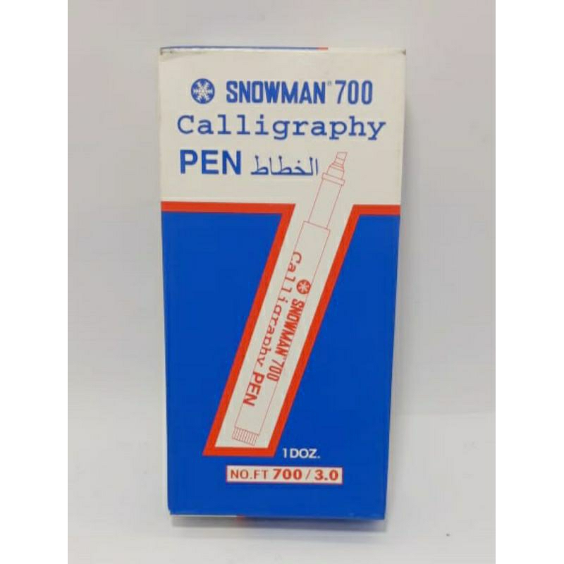 

Calligraphy Pen Snowman/ Pulpen Kaligrapi Snowman 1.0mm/ 2.0mm/ 3.0mm
