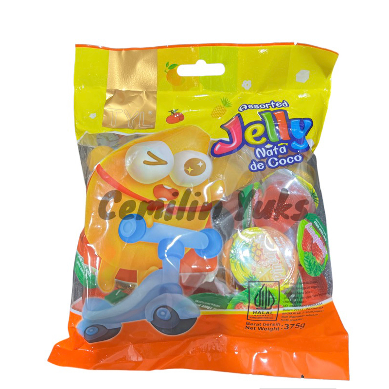 

TYL Assorted Jelly Nata De Coco 375g Jelly Agar Aneka Rasa Buah