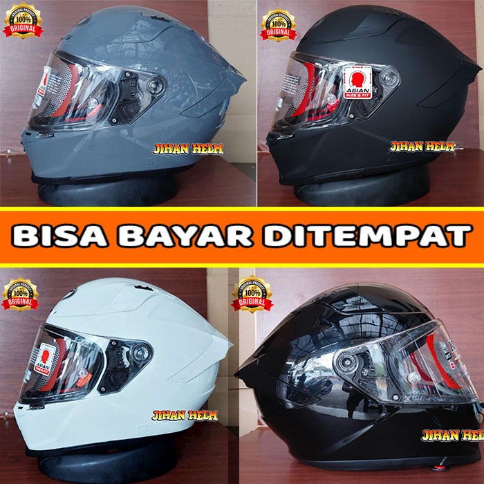HELM KYT FULL FACE SOLID KYT STRIKER POLOS ORIGINAL TERBARU