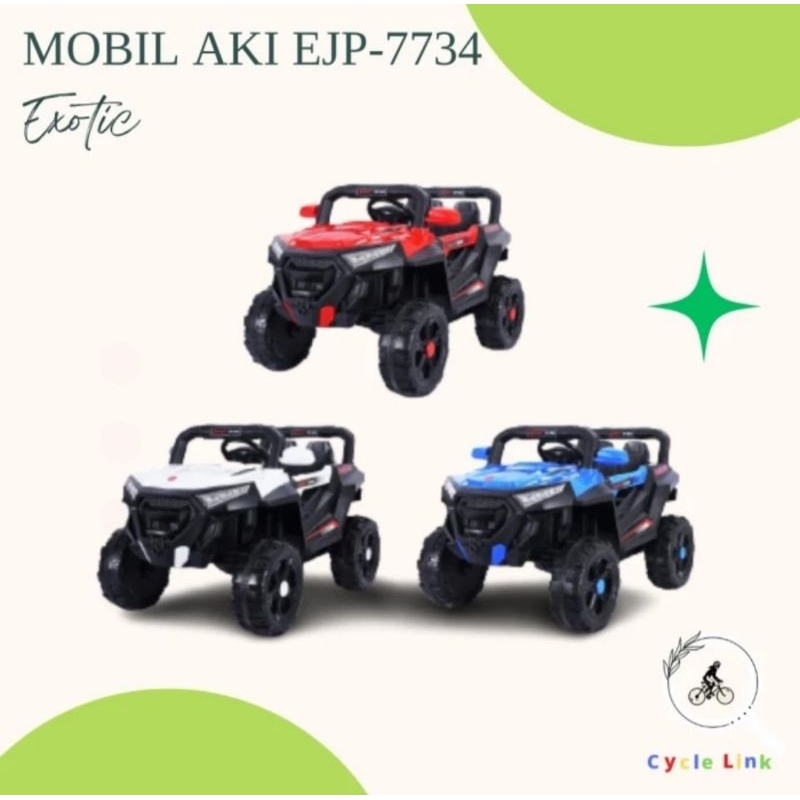 Mobil Mobilan Anak Exotic Jeep Offroad 7734 Mainan Kendaraan Aki Cas Remote Jip Off Road