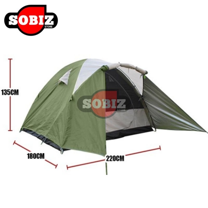 Tenda Camping Double Layer 2 - 3 Orang
