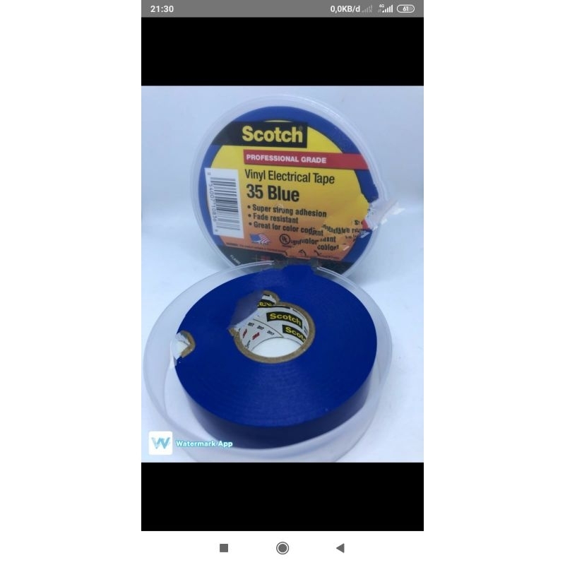 3M SCOTCH 35 VINYL TAPE BIRU