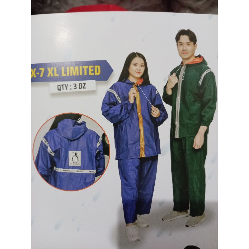 1 PT jas hujan PENGUIN'S CX-7 XL/XXL Limited