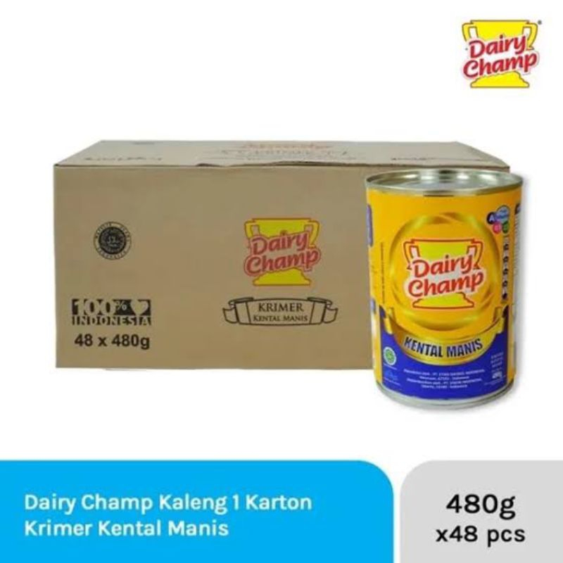 

susu kental manis dairy champ 480 gr