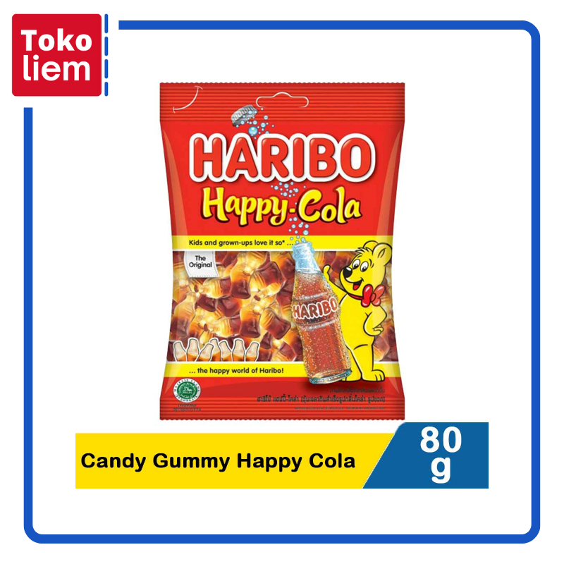 

Haribo Candy Gummy Happy Cola 80g