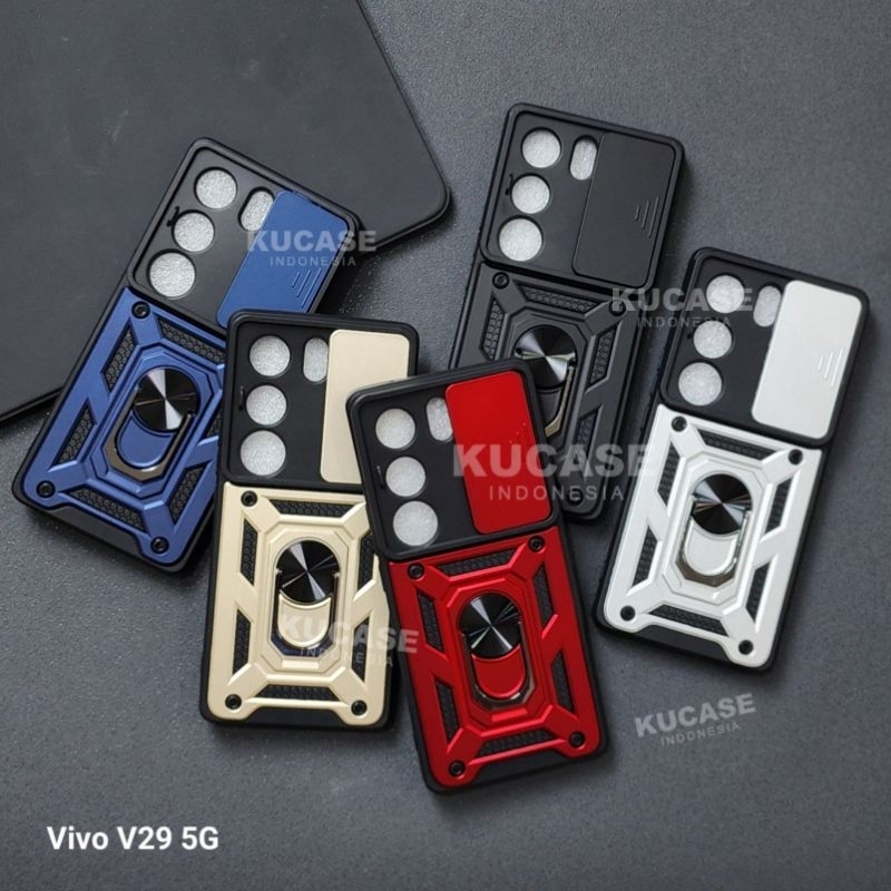 Vivo V29 5G Vivo V27 5G Vivo V27 Pro Vivo V27E Case Softcase slide Armor Case Robot + Slide Kamera C