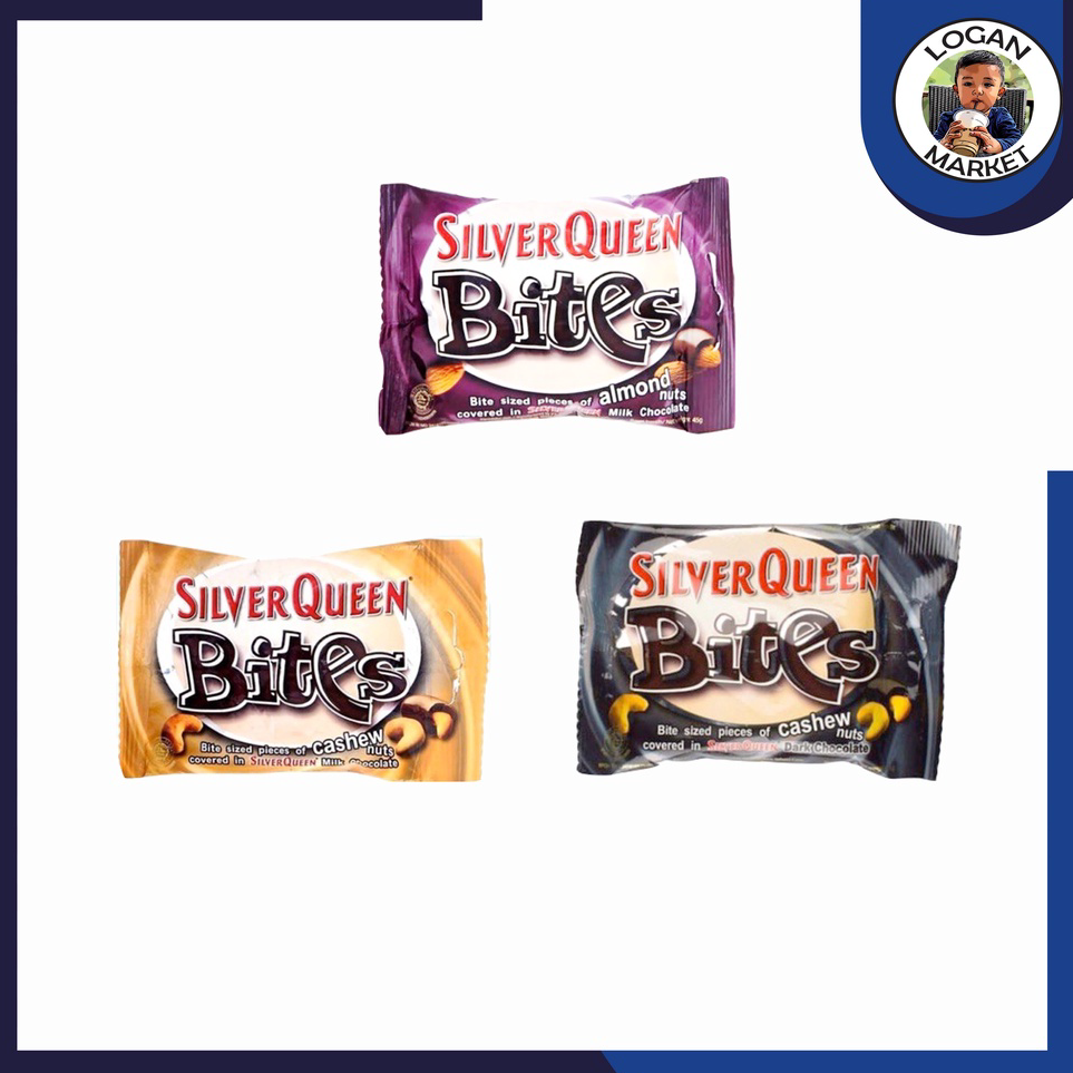 

Ready Stock Silverqueen Silver Queen Bites Coklat Cokelat Cashew Mede Almond Dark 35gram 35 gram