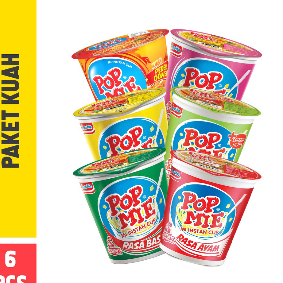 

Grosir Pop Mie Paket Kuah 6pcs 450gr ➦➮✶✺