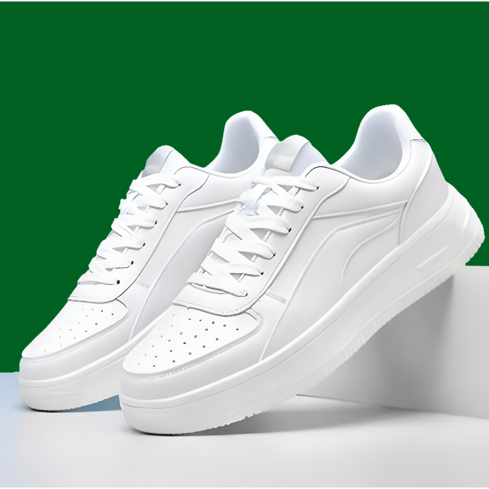 Sepatu Wanita dan Pria Putih Sepatu Sneakers Trendy Bertali Casual Korea YJG