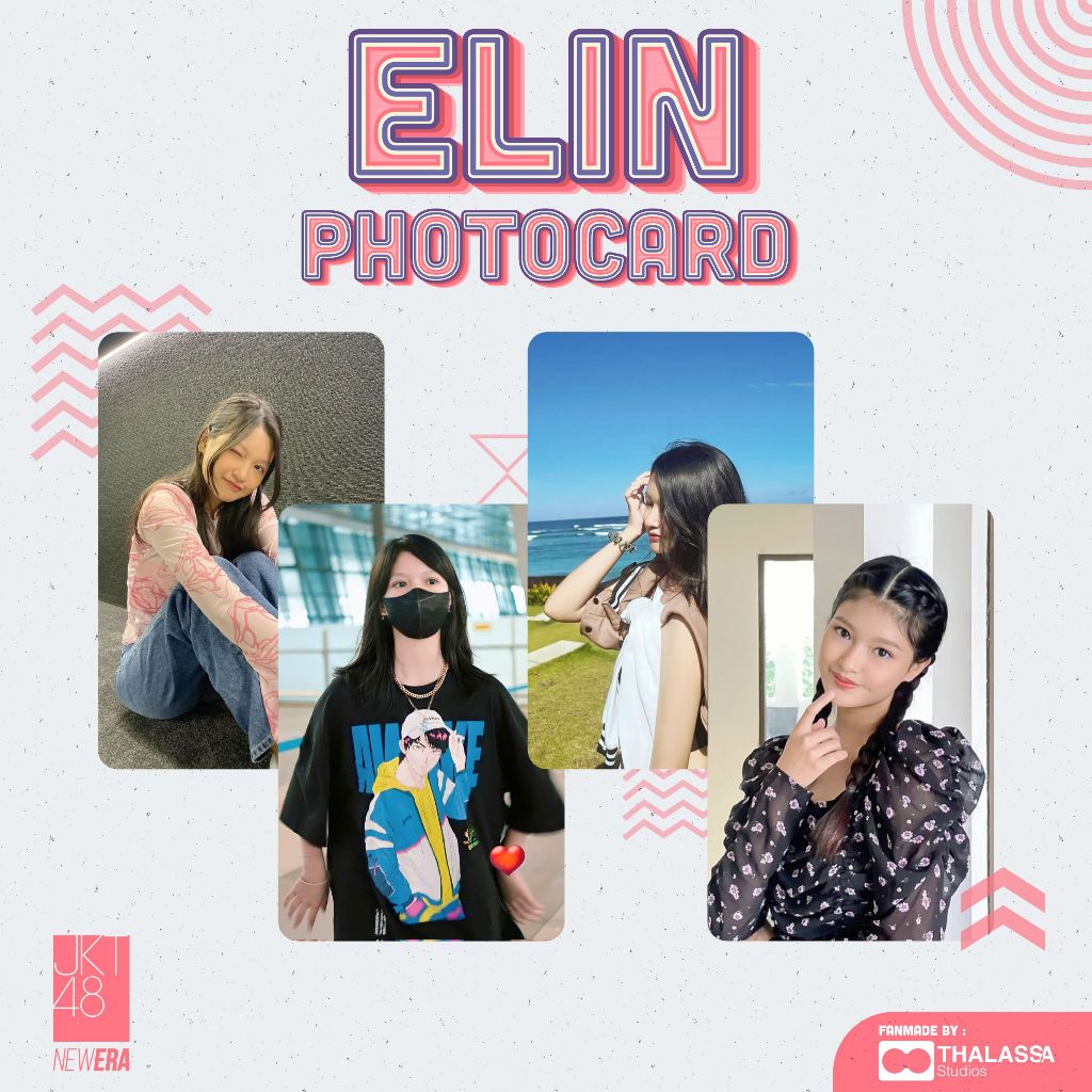 Photocard Elin Celline Thefani JKT48 PC Photopack Selca Unofficial Fanmade - SATUAN