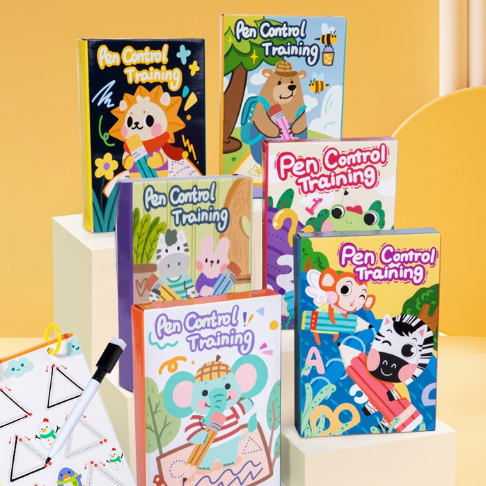 

Pen Control Training / Activity Book Anak Belajar / Pen Training Book Wipe and Clean BUKU AKTIVITAS TRACING LINE WIPE AND CLEAN / MENULIS POLA GARIS TRACING