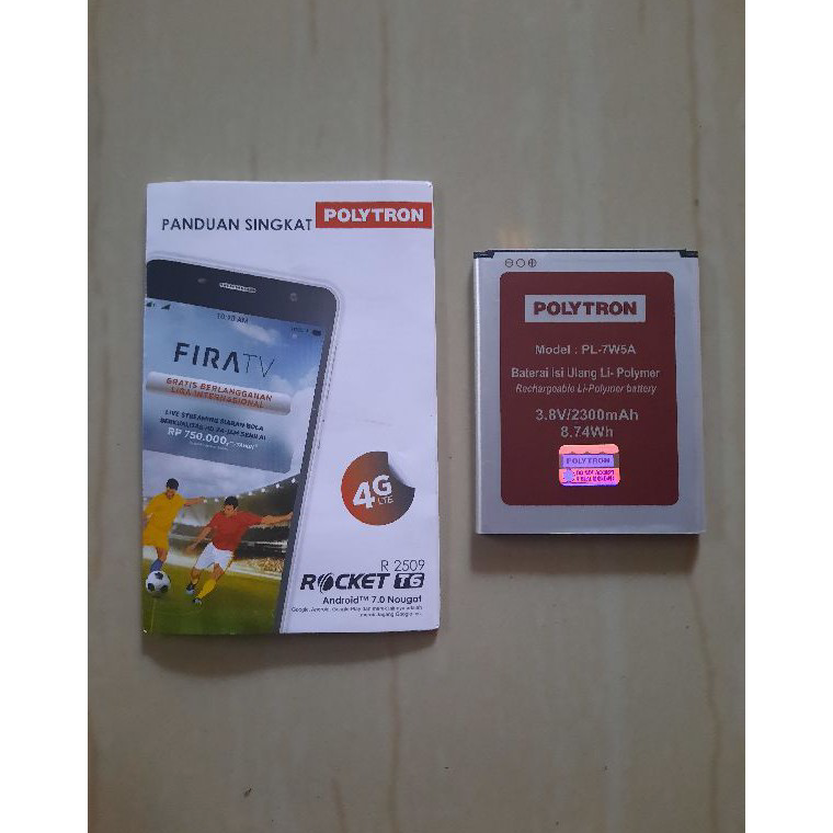 PAKET LENGKAP>>> BATERAI HP POLYTRON R2509