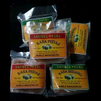

Sambel Pecel asli Madiun rasa Pedas 100gr