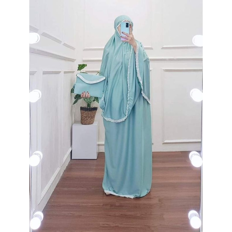 mukenah amplop/mukenah renda premium/mukenah traveling jumbo