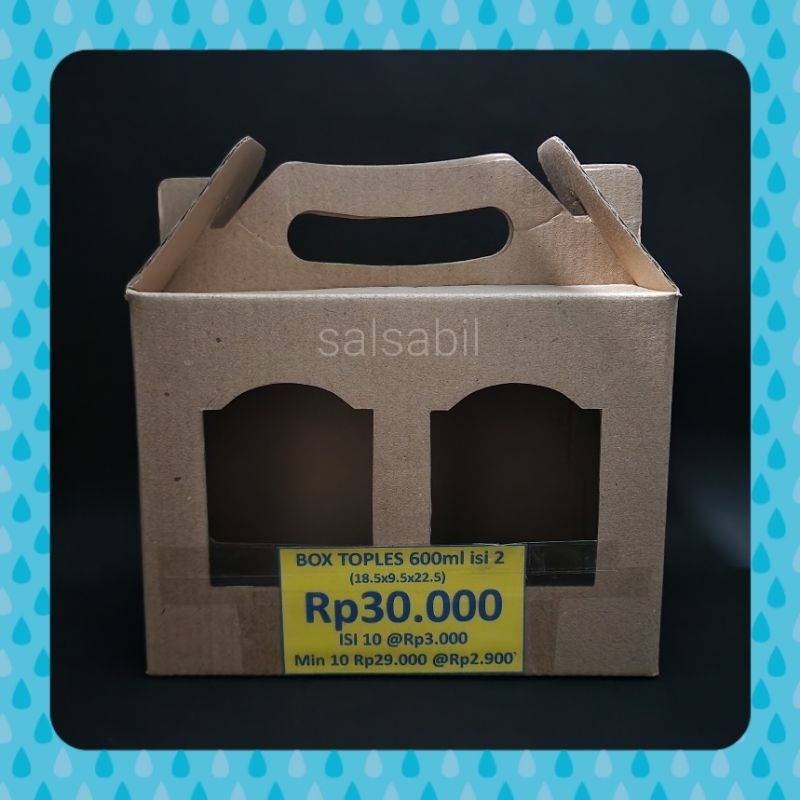 Box toples 600ml isi 2