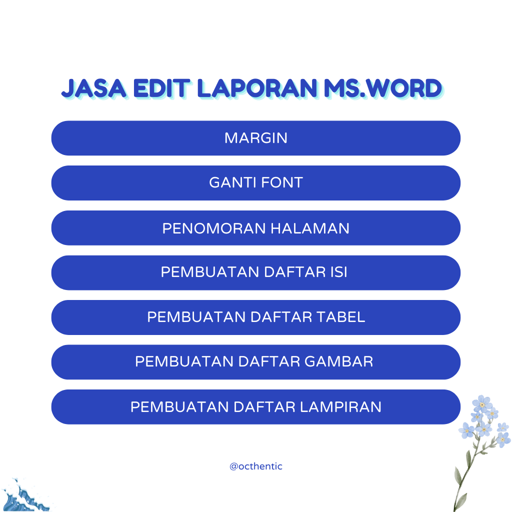 Edit Laporan PKL | Skripsi Mahasiswa | Makalah Tugas Sekolah : Margin, Penomoran Halaman , Daftar Is