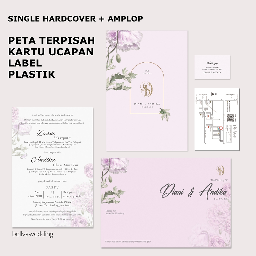 UNDANGAN AMPLOP HARD COVER / SOFT COVER