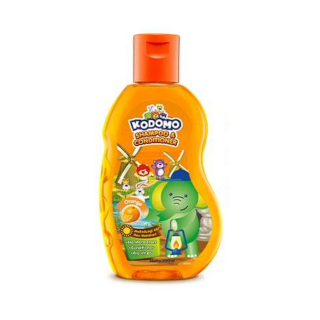 KODOMO SHAMPOO & CONDITIONER 200 ML ORANGE KODOMO SHAMPO RAMBUT