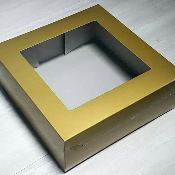 Box Kue Gold Mika Kotak Dus Kue Emas FUJI BOX Berbagai Macam Ukuran