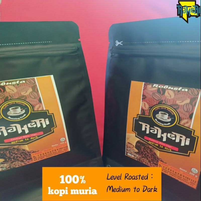 

Kopi bubuk robusta muria + lelet - kopi murni tanpa campuran 500 gram