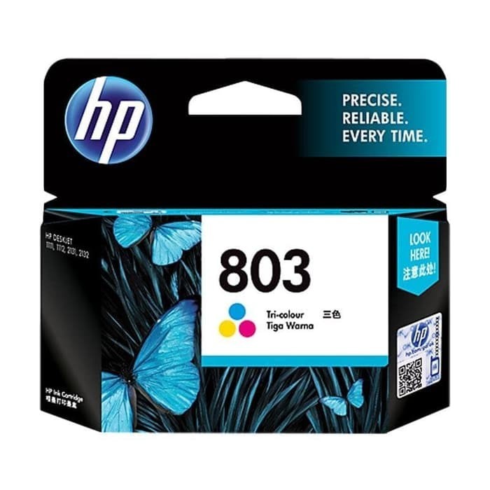 Tinta Printer HP Original 803 Tri-Color DeskJet 1112, 2132, 2621