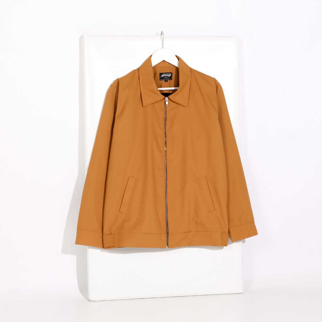 Brofash Jaket Kerah Pria Warna Gold Jaket Jas Pria Jaket Pria Original 100% Jaket Cowok Keren Terbar