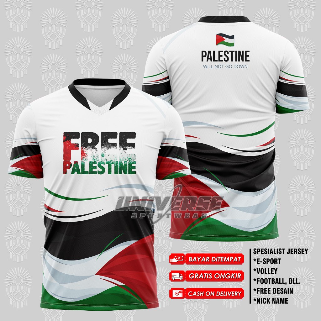 JERSEY Free Palestine JERSEY PALESTINA 2023 ISRAEL
