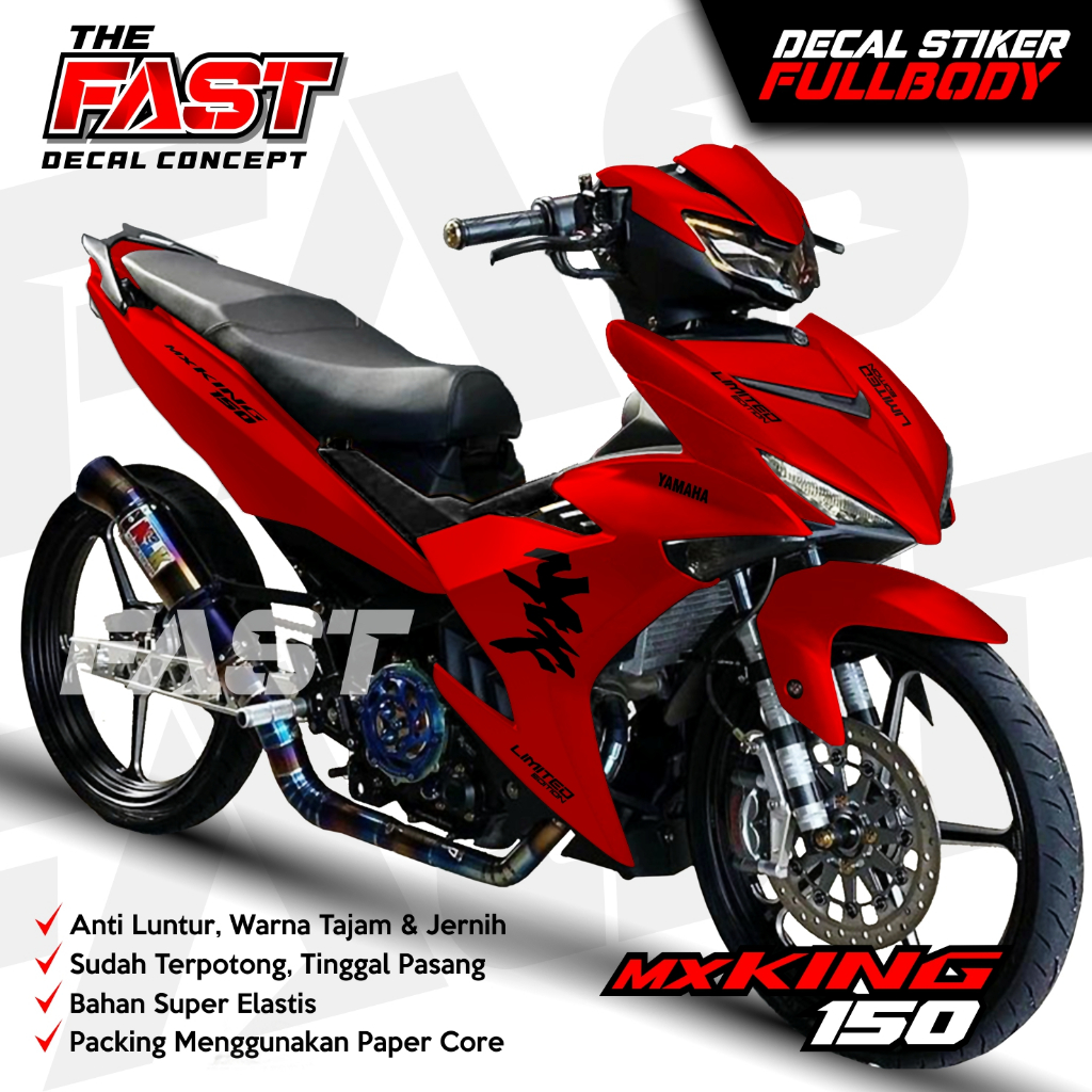 TERBARU decal stiker mx king 150 sticker mx king variasi mx king striping variasi yamaha MX KING ful