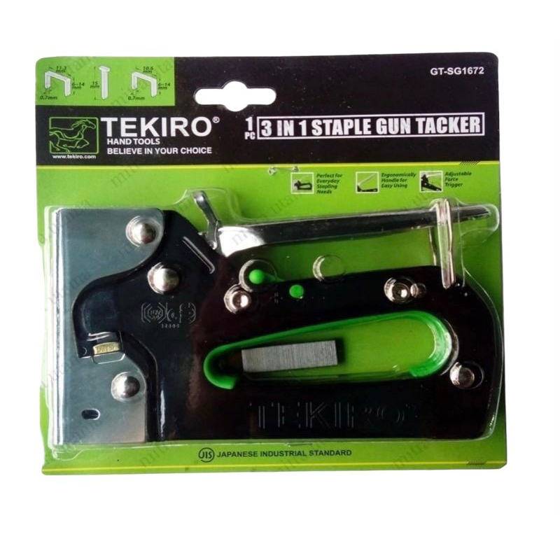

Tekiro Staples Tembak 3 in 1 6 - 14mm Staples Gun Tacker