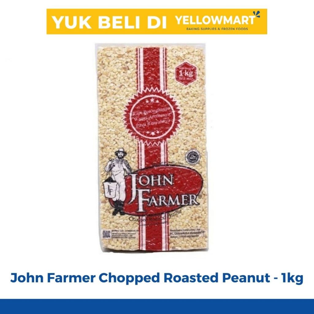 

John Farmer Chopped Roasted Peanut 1kg - Kacang Tanah Sangrai Kupas