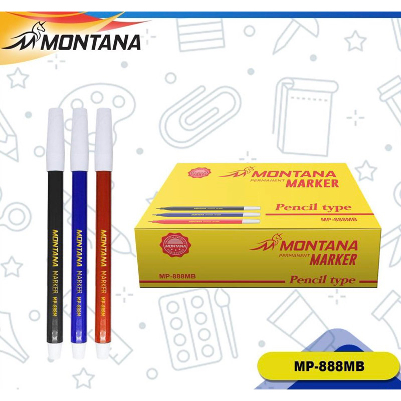 

[1 BUAH] SPIDOL MARKER MONTANA MP-888M | SPIDOL KECIL MONTANA