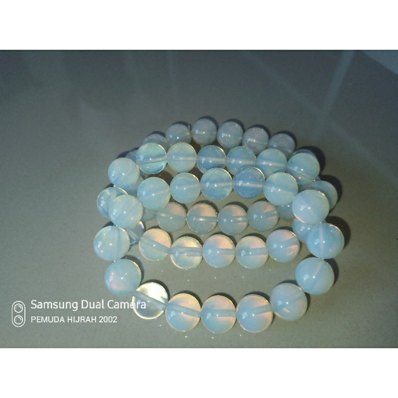 gelang batu biduri bulan dim 12mm