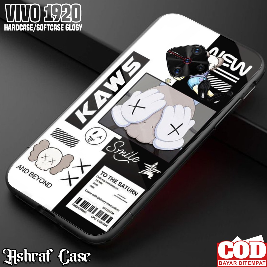 Case VIVO 1920 - Casing VIVO 1920 Terbaru ( AES ) Silikon Hp Vivo 1920 - Softcase Glass Kaca - Kesin