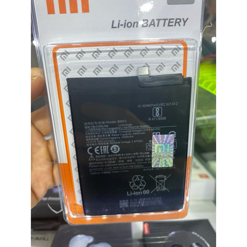 baterai xiaomi BM53/baterai xiaomi mi 10T/batre xiaomi mi 10T pro